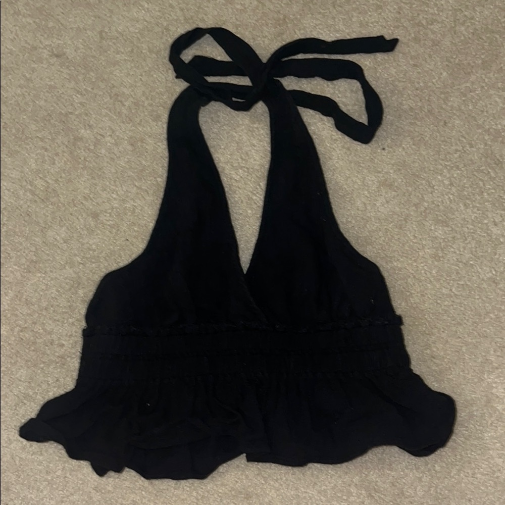 Black Halter Top